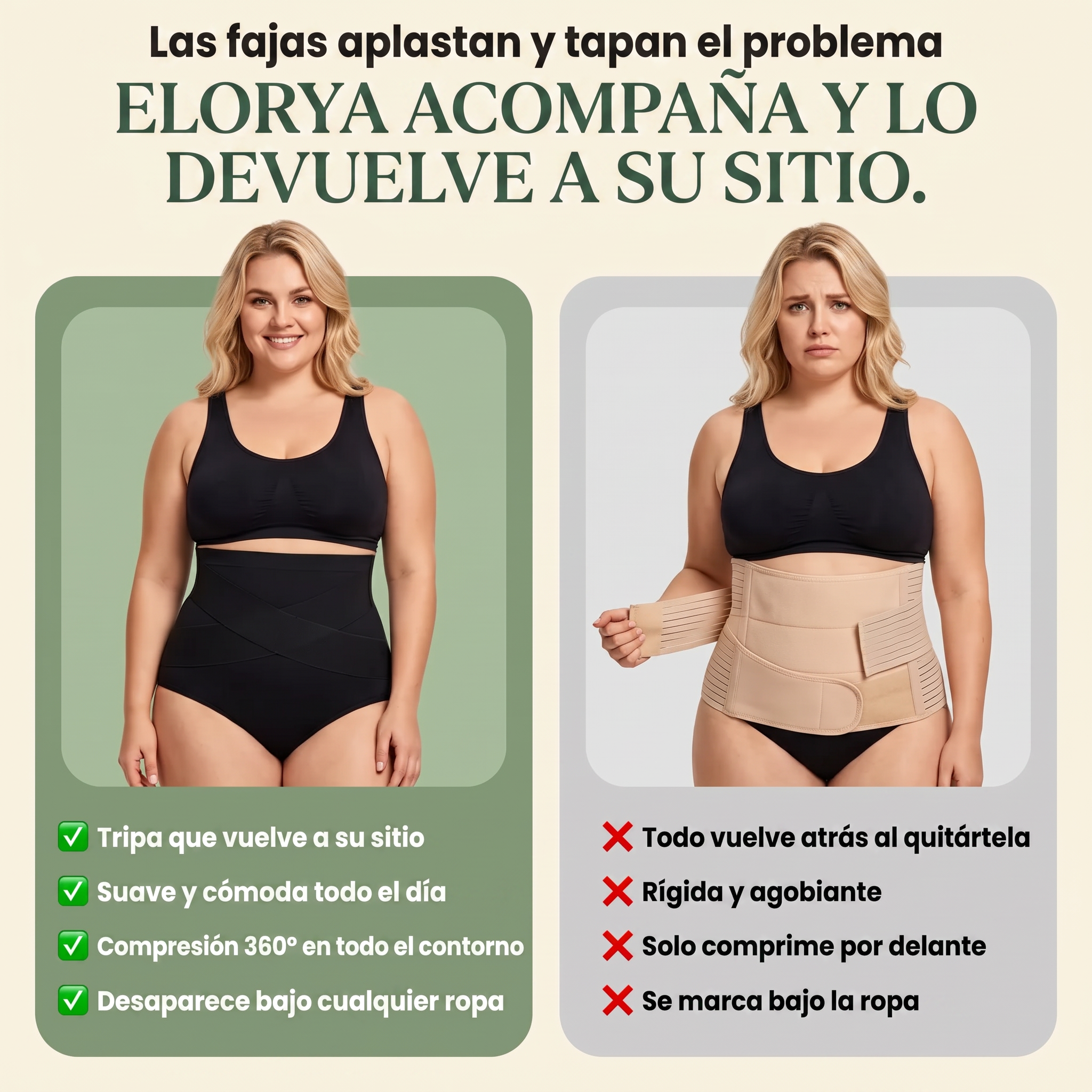 Braguita Moldeadora Post-Parto — Compresión 360°